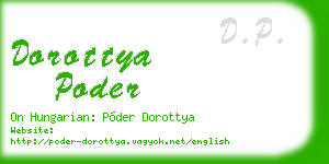 dorottya poder business card