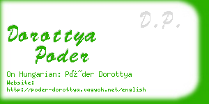 dorottya poder business card